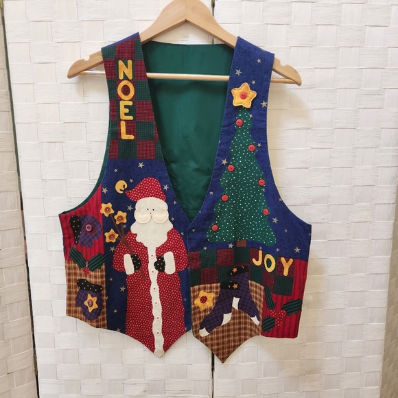 Vintage Dream Spinner Christmas Vest OS - Picture 2 of 7